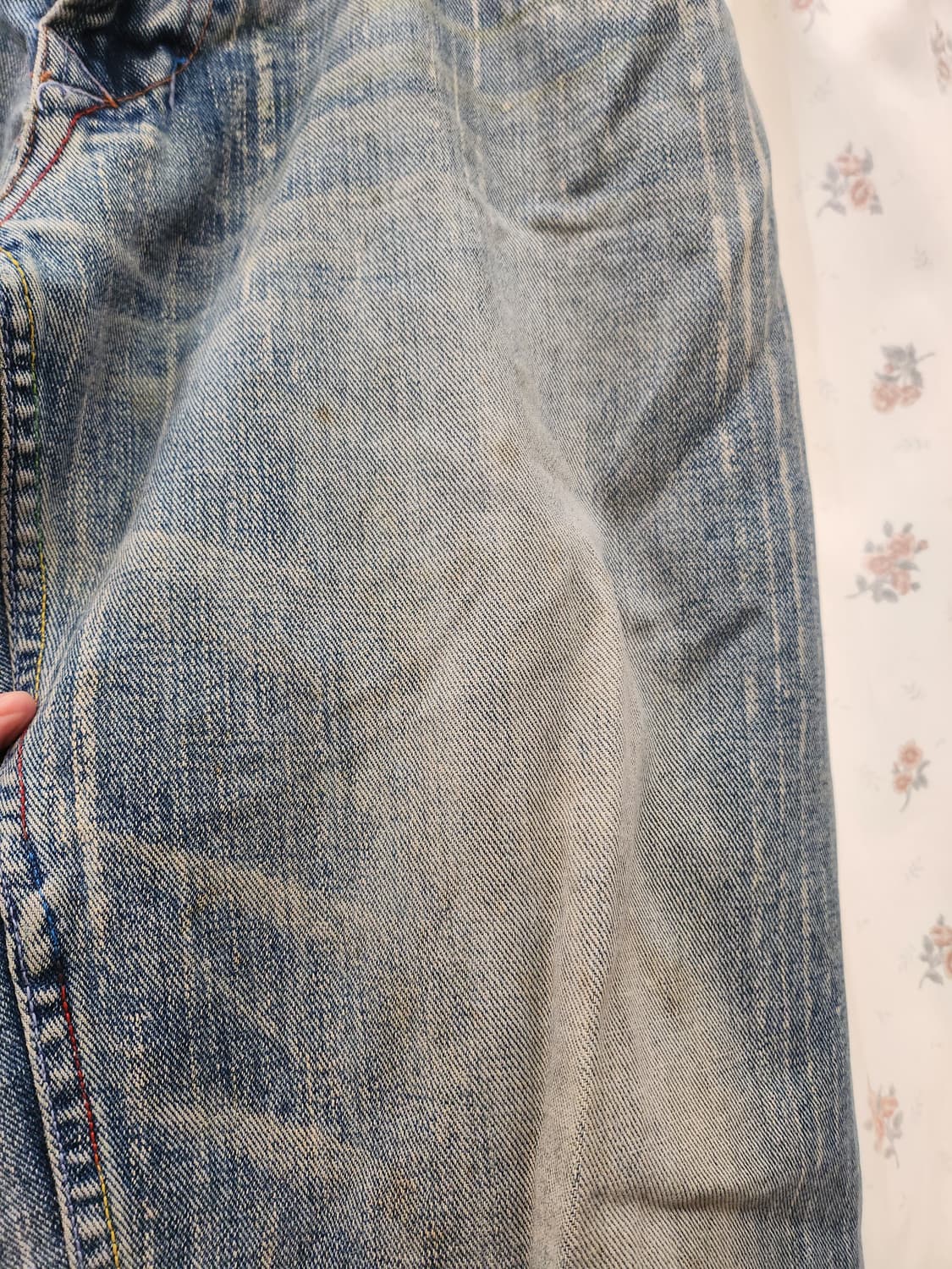 (지구샵)빈티지 데님 팬츠 남자도 가능할듯 상품이미지2