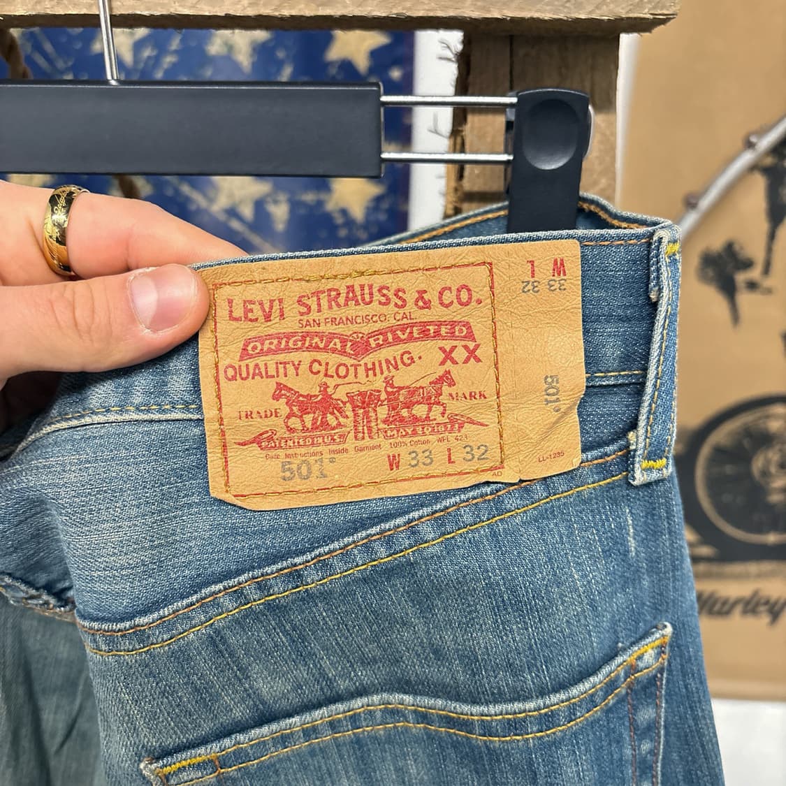 00s 리바이스 501 샌드워싱 데님팬츠 버튼플라이 N588 상품이미지8
