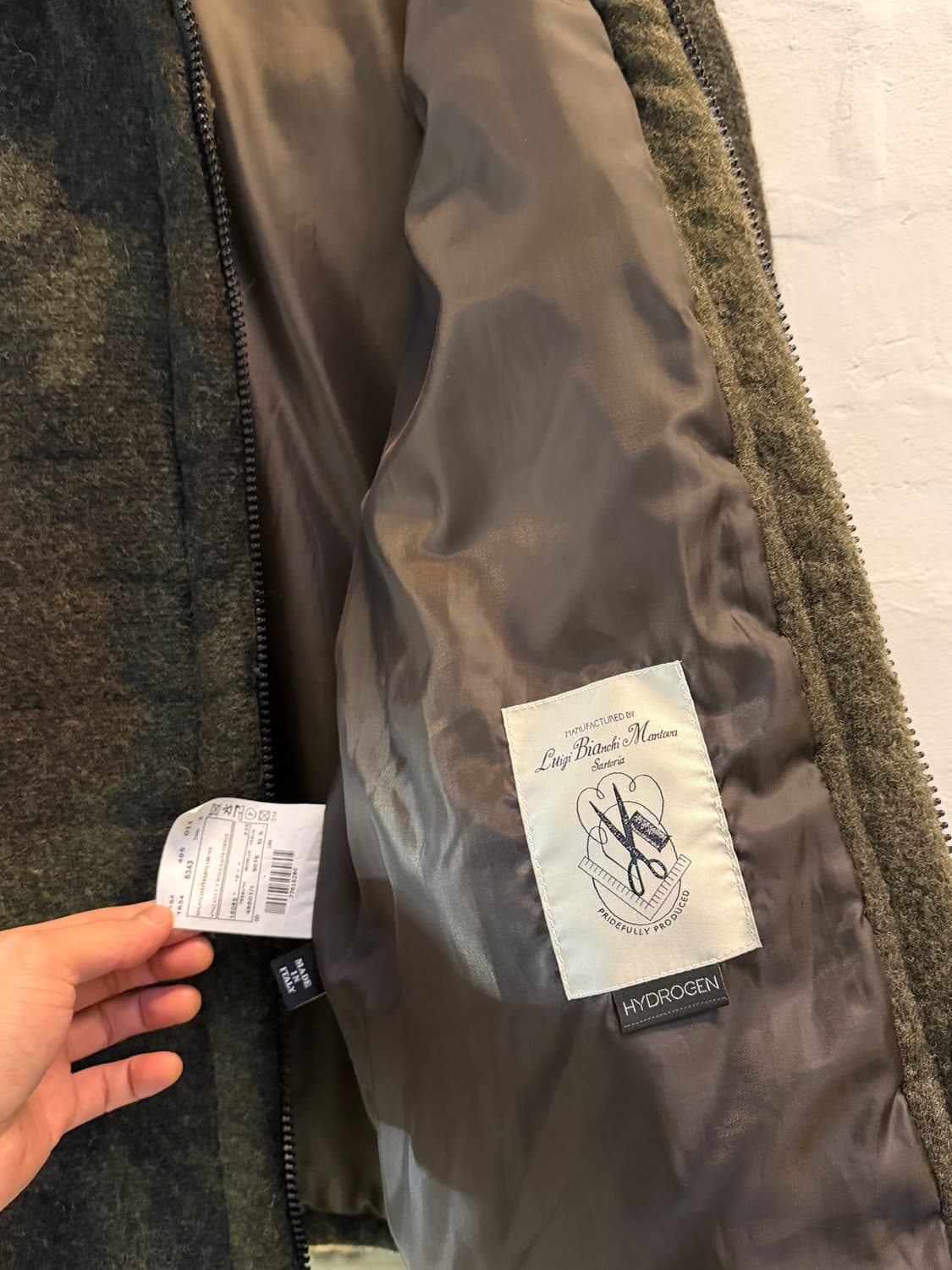 Hydrogen 카모플라쥬 울 블렌드 후드집업 52R 상품이미지5