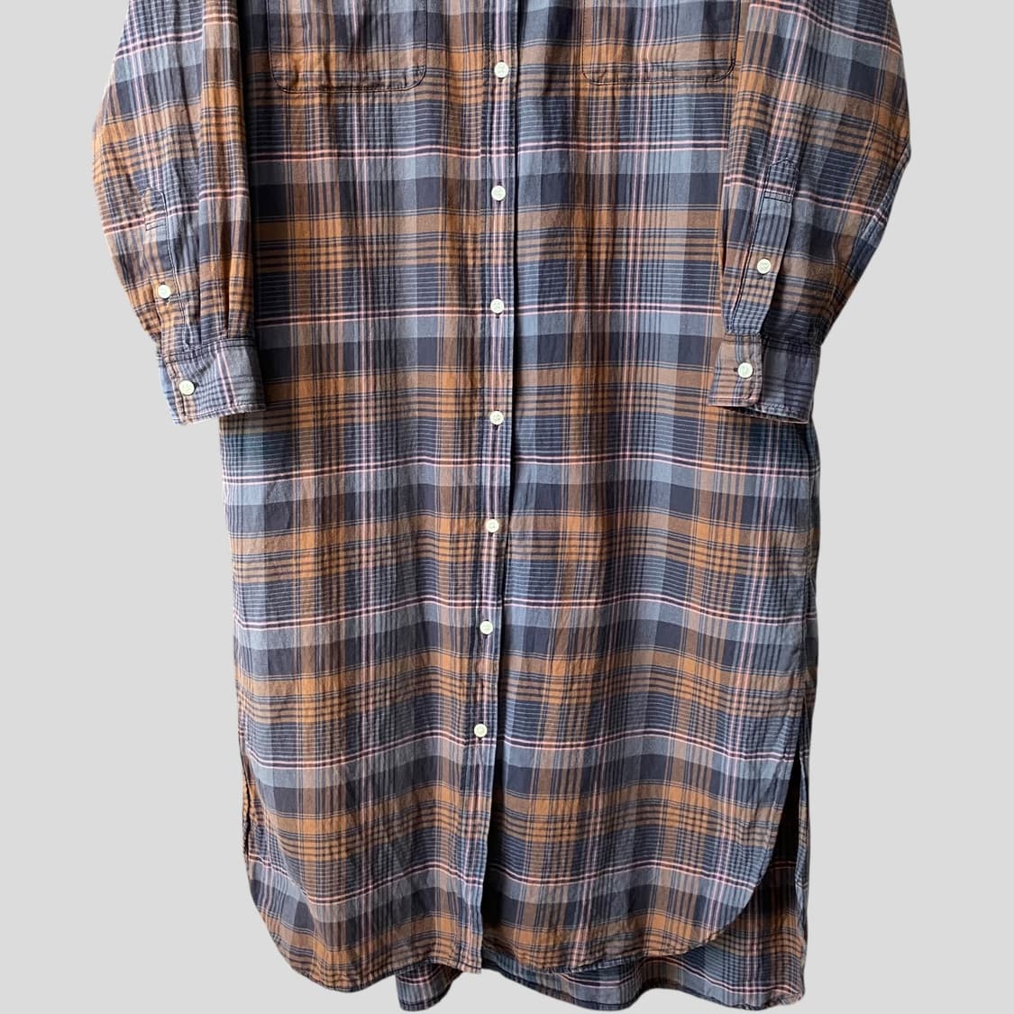 (여성M)니코앤드 체크 셔츠 롱 원피스 상품이미지4