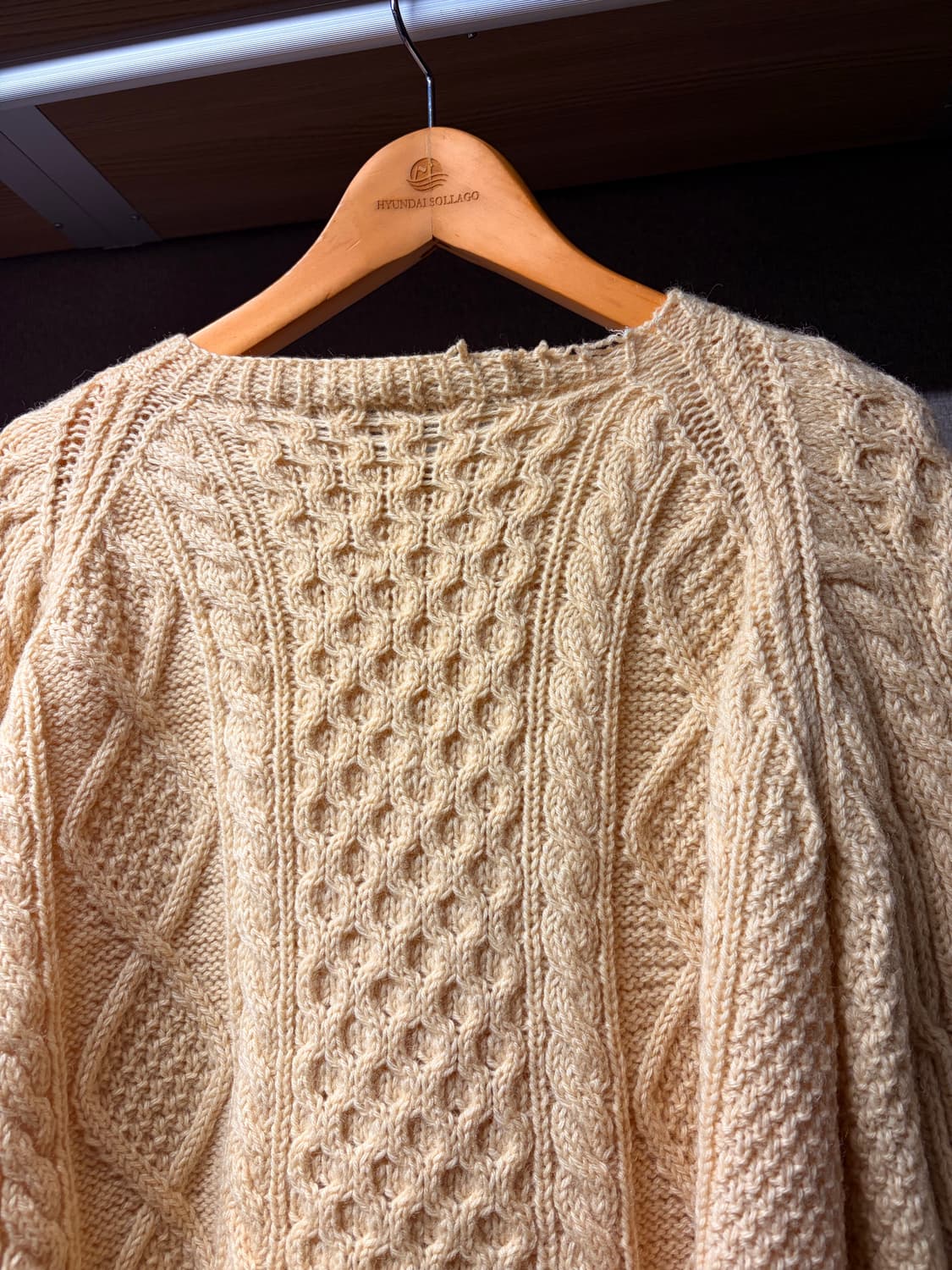아이보리 케이블 니트 가디건 상품이미지5