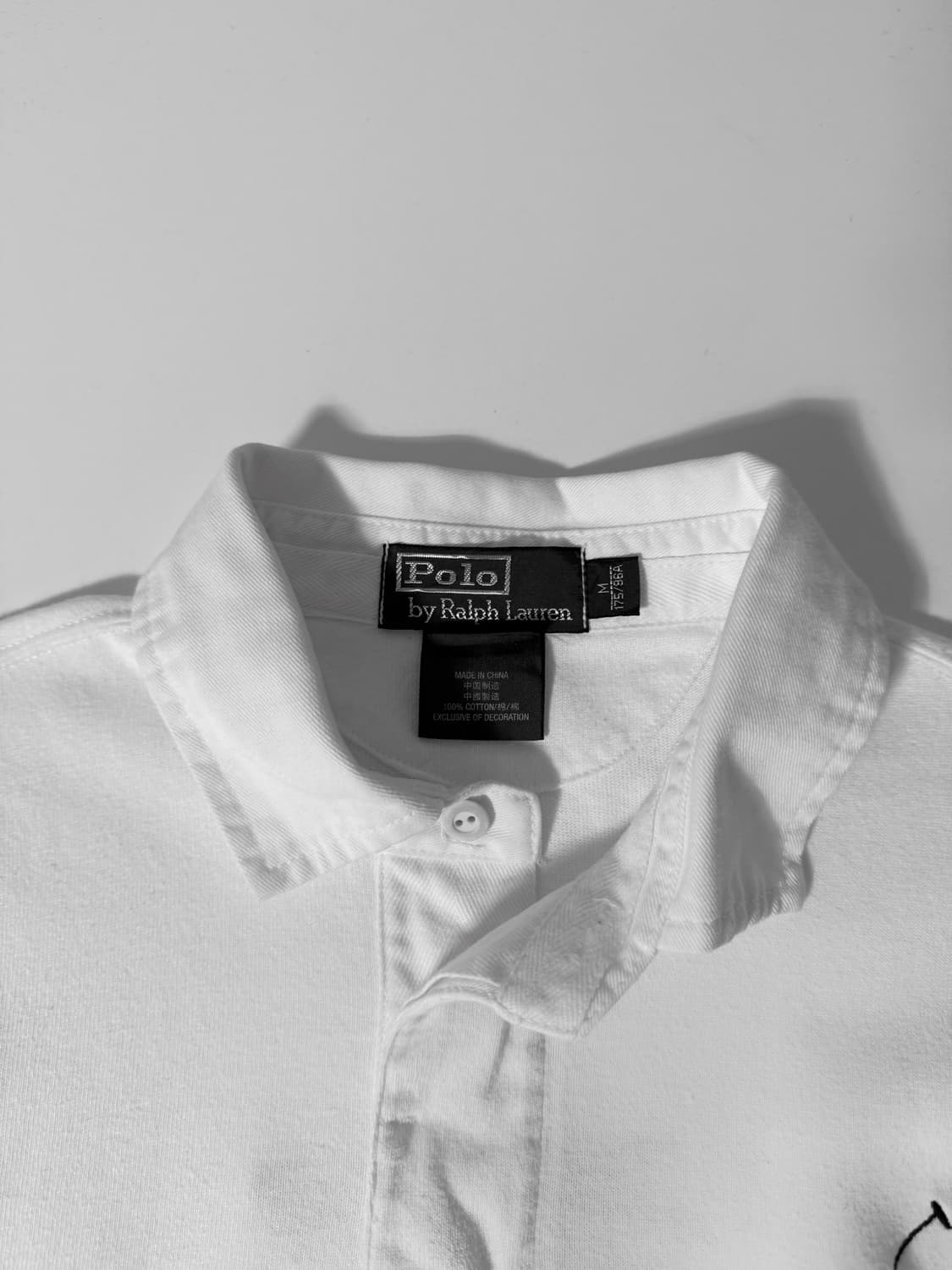 폴로 랄프로렌 루즈핏 화이트 빅포니로고 럭비 스웻 셔츠 상품이미지5