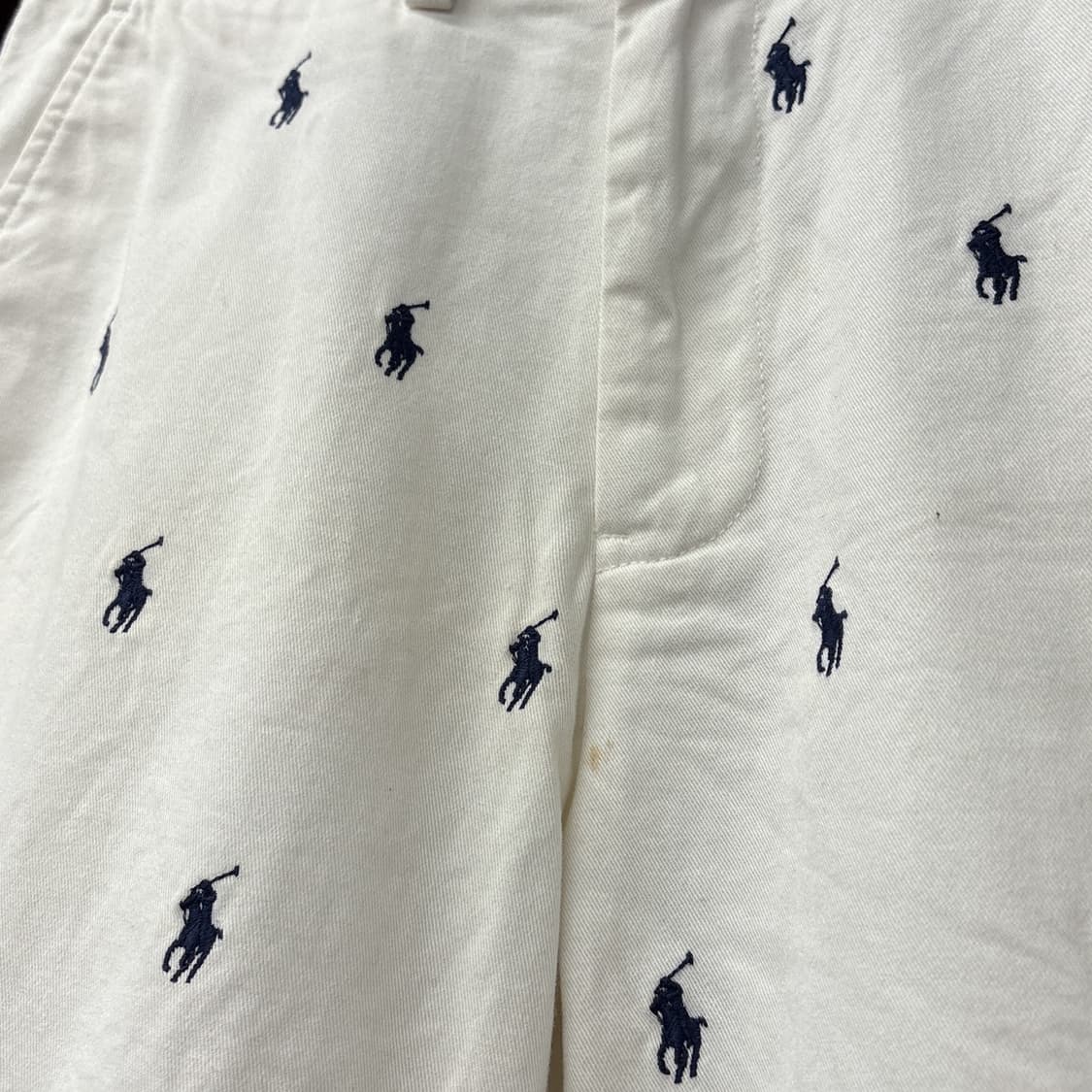 90s 폴로 랄프로렌 시그니처 포니자수 올오버 쇼츠팬츠 N1107   상품이미지6