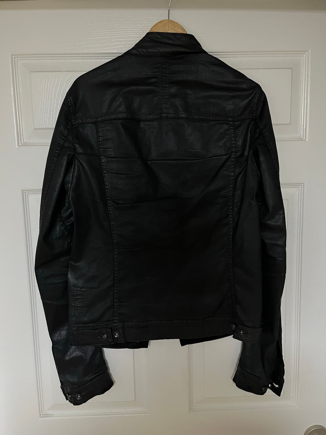 [S] 릭오웬스 13fw 왁스 코팅 슬레이브 몰리노 데님 자켓 상품이미지2