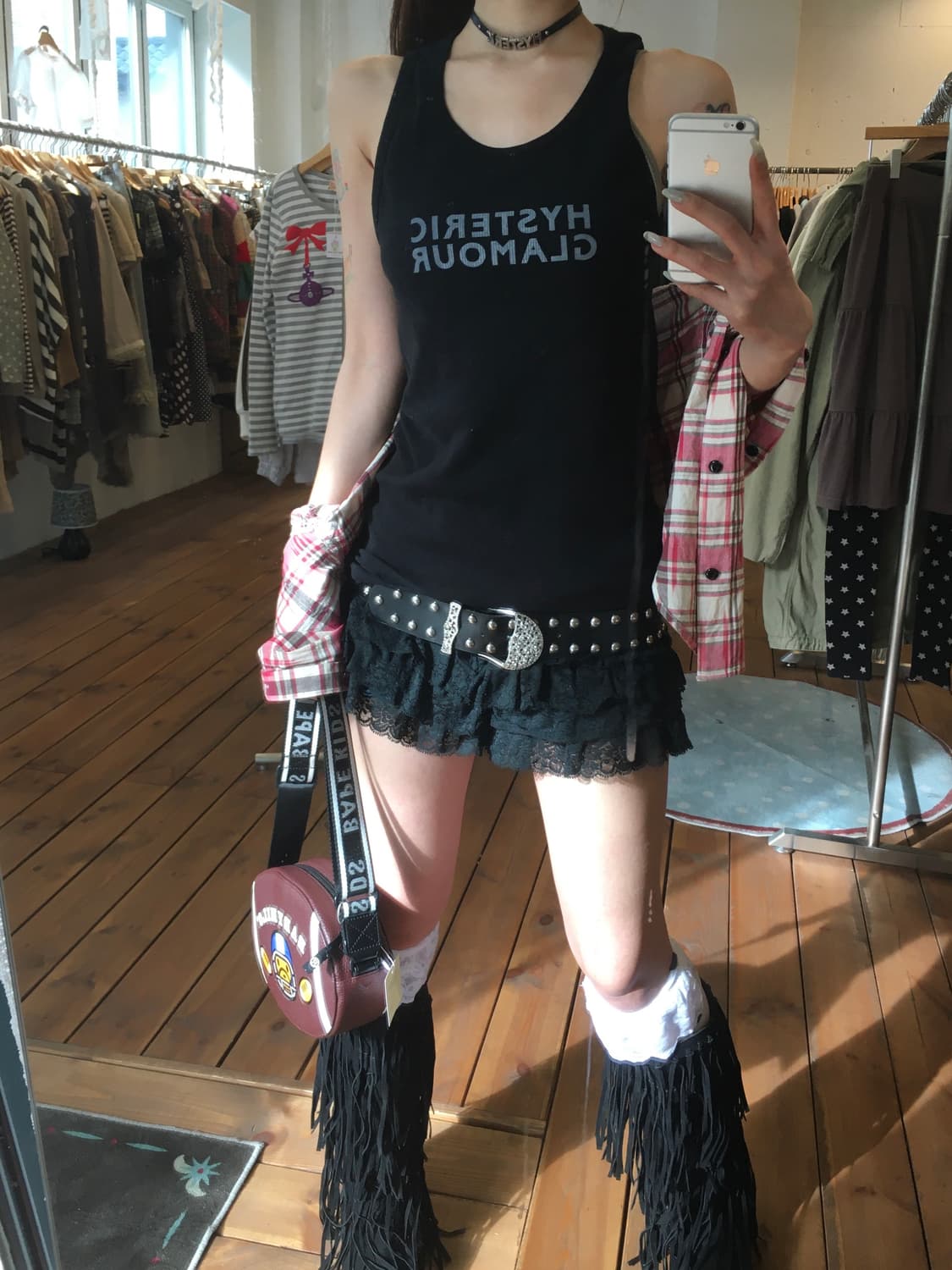 히스테릭글래머 블랙 나시 상품이미지1