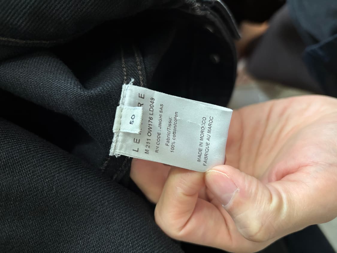 (50) 르메르 블랙 데님 셋업 트러커/부츠컷 상품이미지5