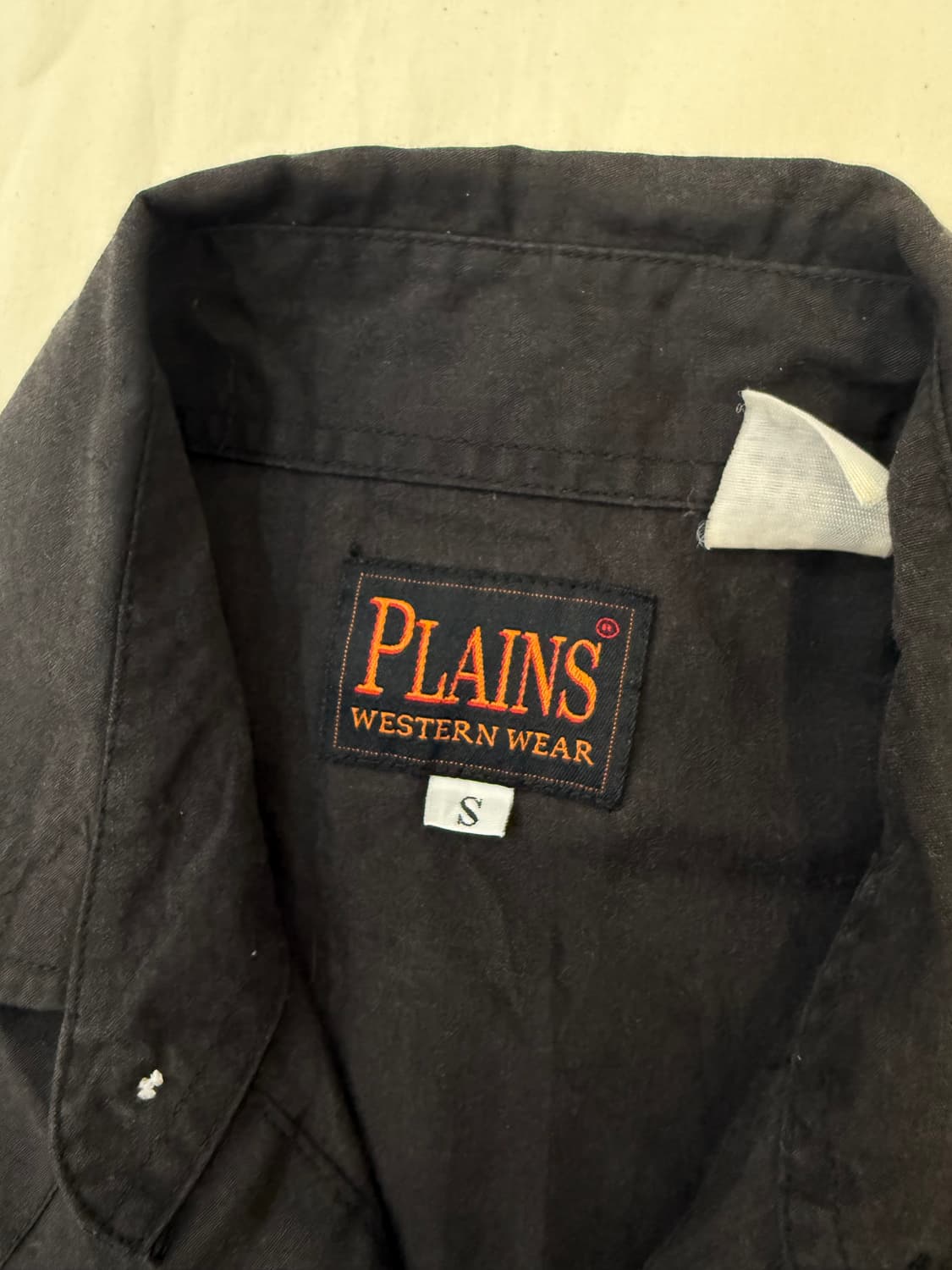 PLAINS 웨스턴 블랙 반팔 셔츠 상품이미지4