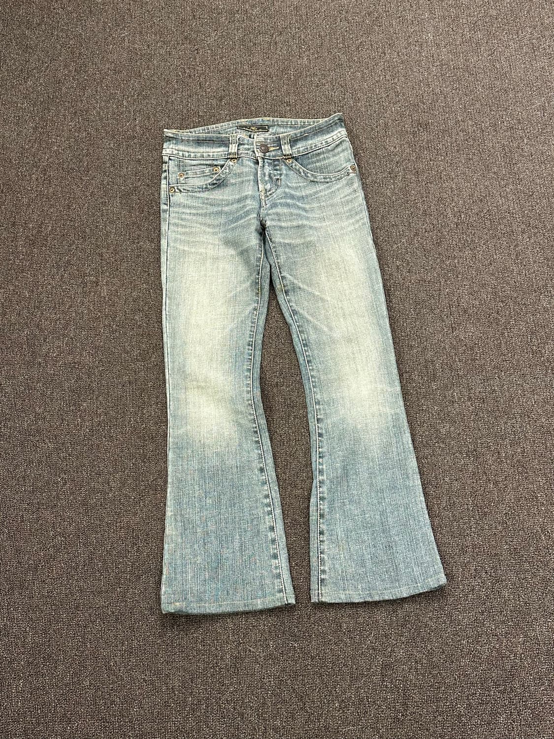 3)Japanese vintage 여성 그레이 워싱 부츠컷 팬츠 상품이미지4