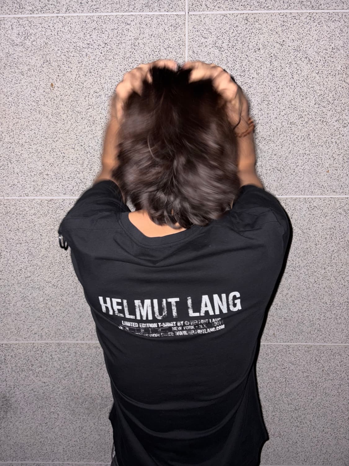 Helmut Lang O-ring Back Printing T-Shirt 상품이미지7