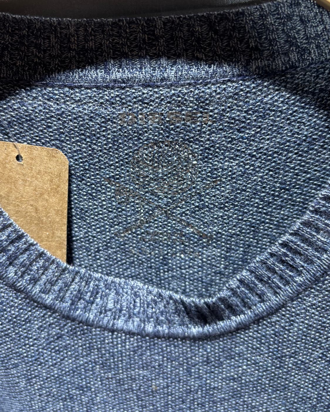 S DIESEL 디젤 트윙클 그레이블루 원포켓 니트  상품이미지6