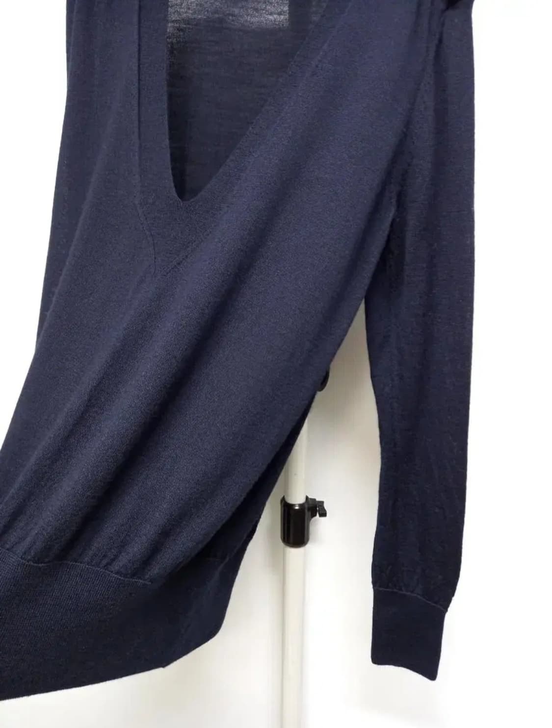 럭키슈에뜨 춘추  얇은 롱 니트블라우스 F 상품이미지4