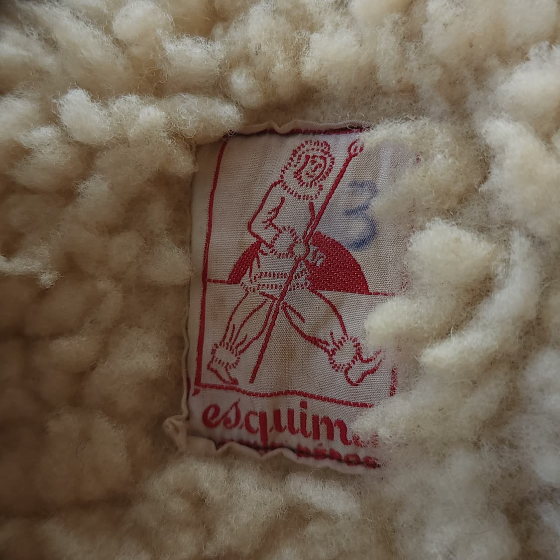 50s 프랑스 매키노 코트 랜치코트 옥스포드 패브릭 에스키모 L 상품이미지6