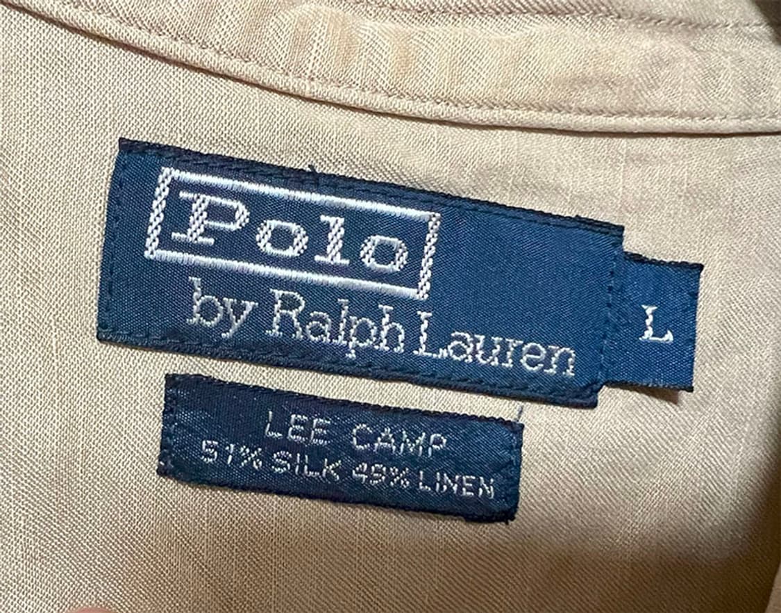 POLO 폴로 남자 린넨셔츠 마 반팔 캐주얼 L 100 상품이미지3