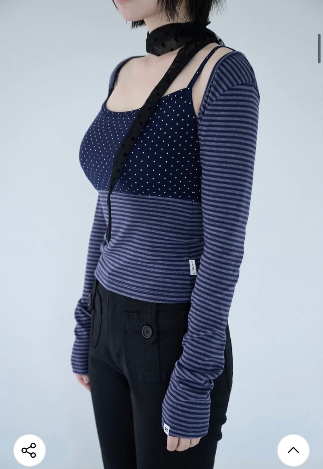 미레코 MIXED PATTERN CAMI & BOLERO SET   상품이미지2