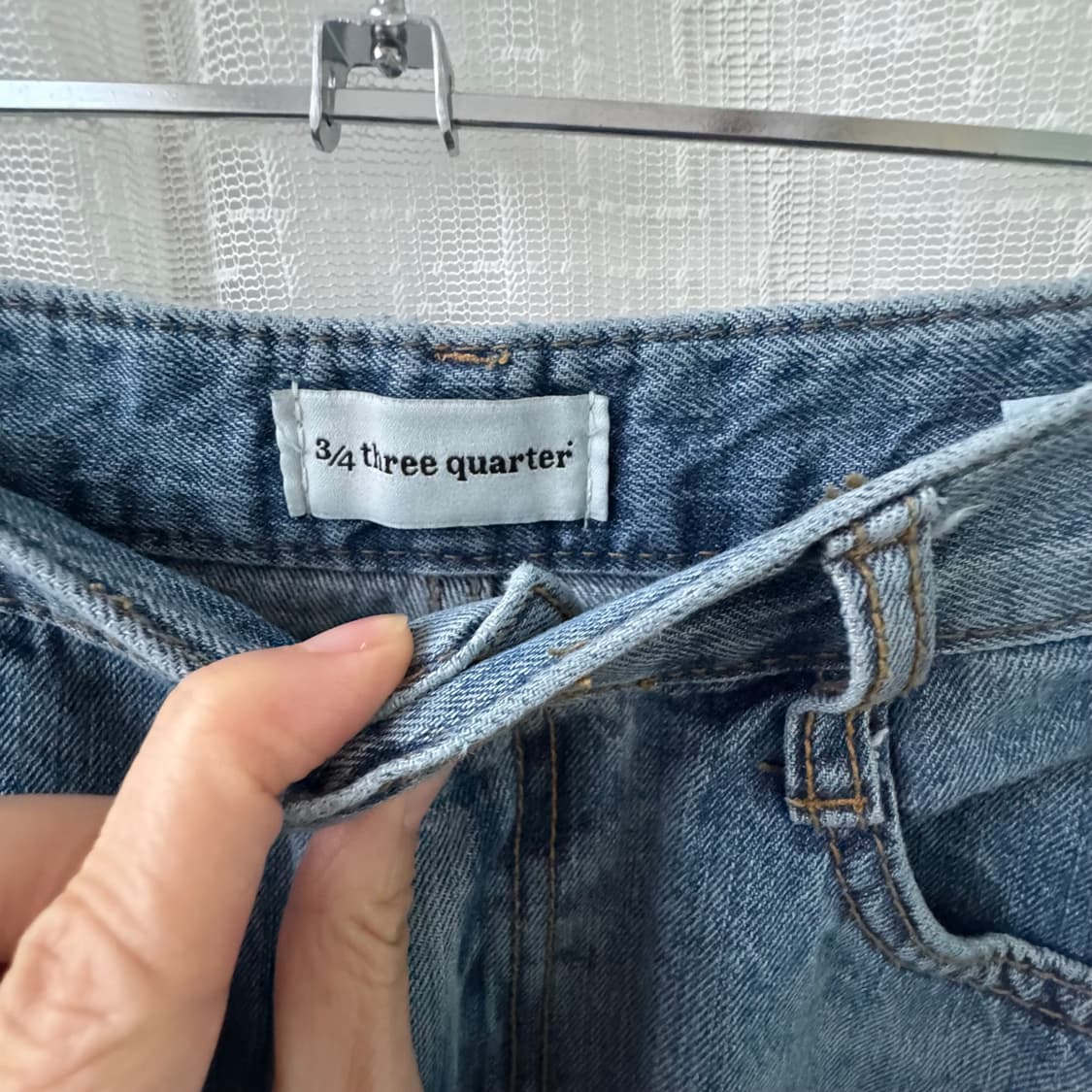 3/4 three quarter 데님 롱 스커트 M 상품이미지8