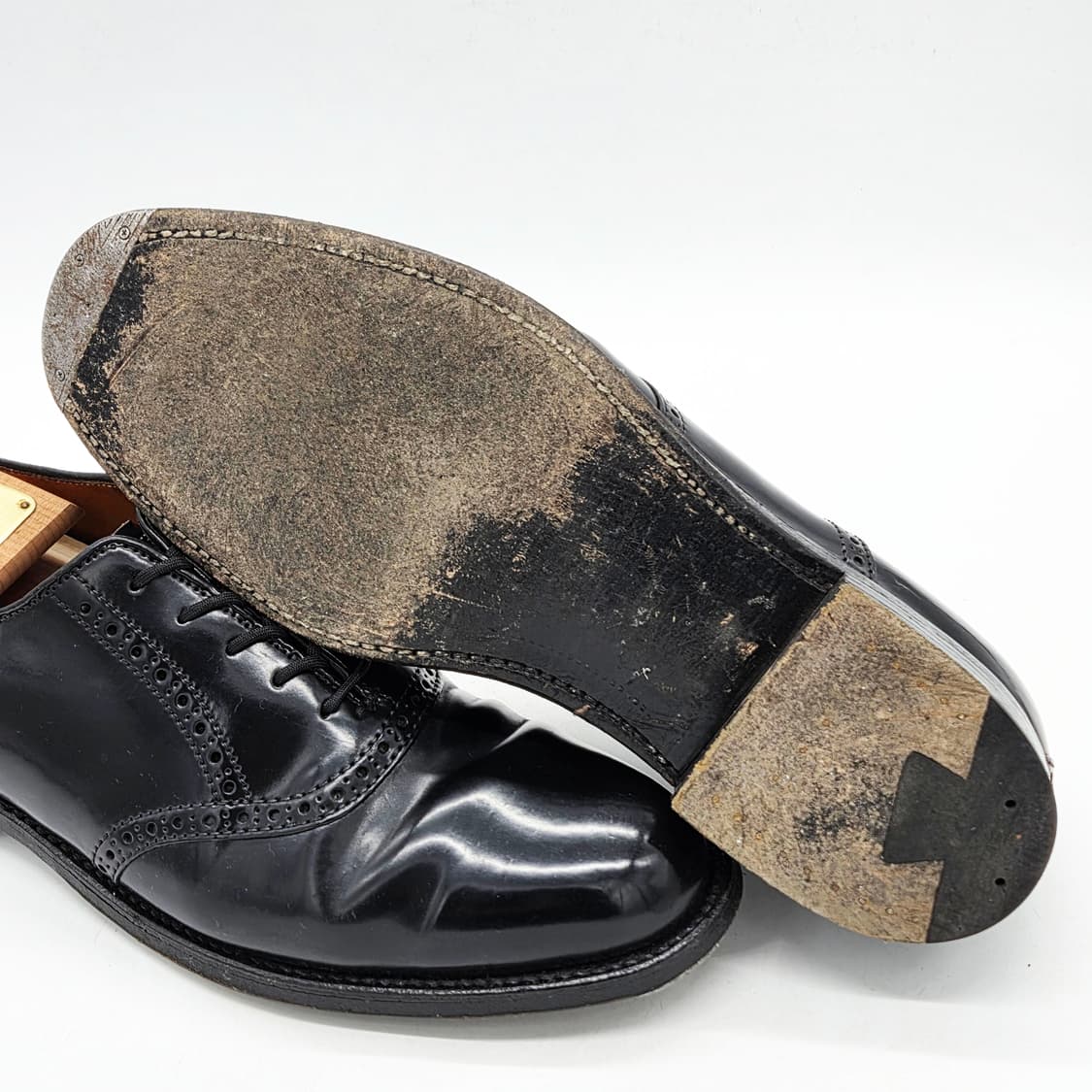 Alden 알든 993 쉘 코도반 새들슈즈 블랙 (8D) 상품이미지3