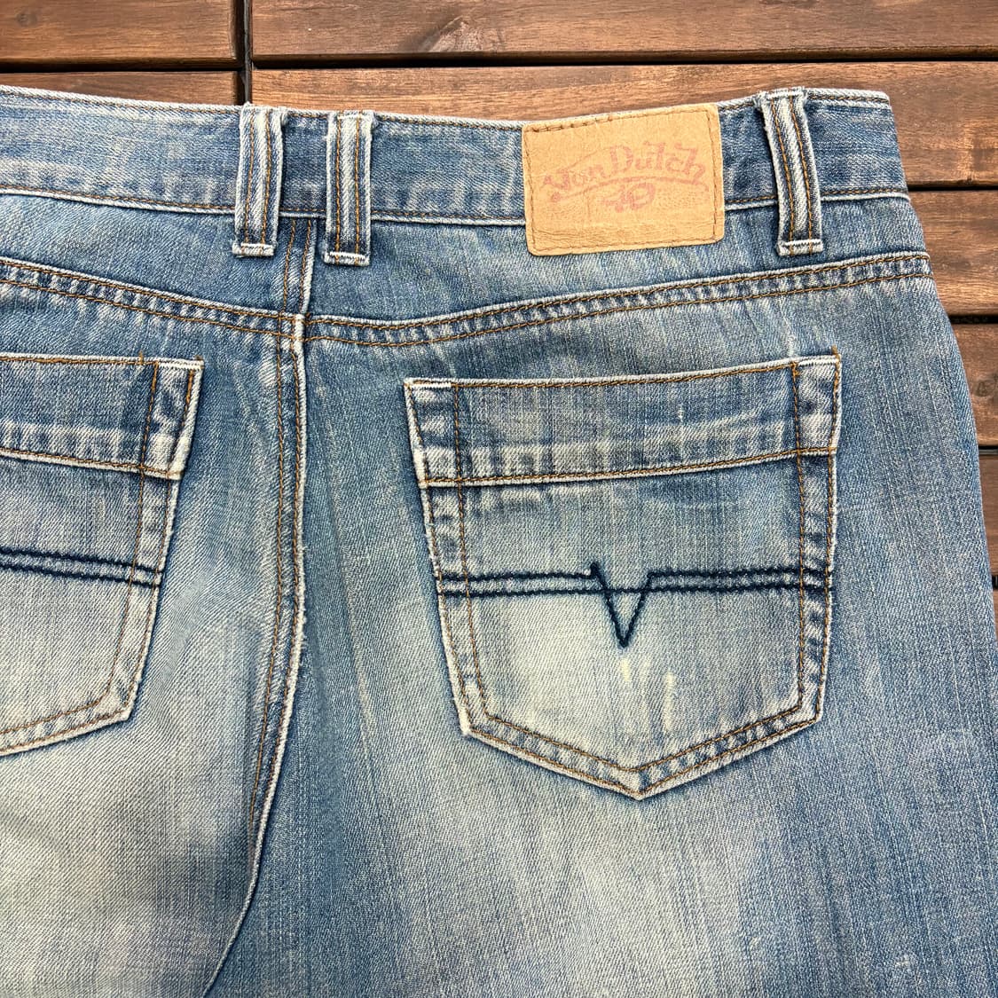 (33) 본더치 와이드핏 워싱 데님 팬츠 상품이미지4