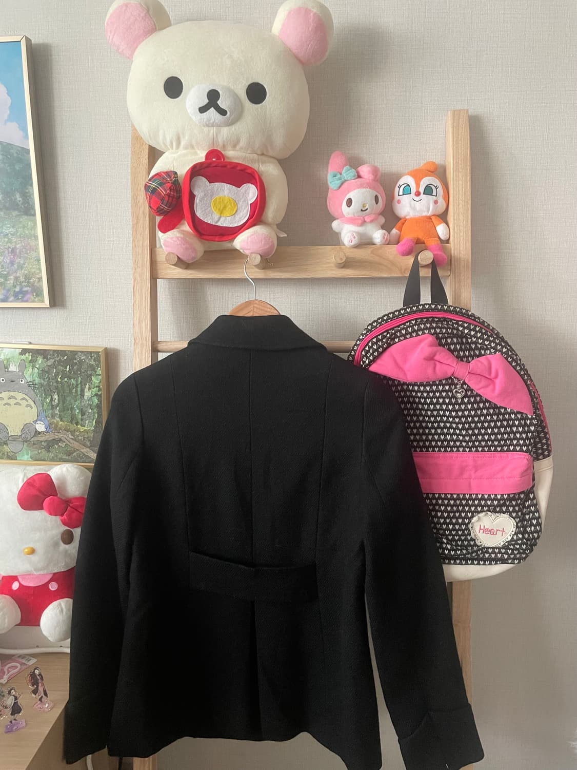 모리걸 빈티지 도쿄모리 블랙 투버튼 숏코트 🖤 상품이미지3