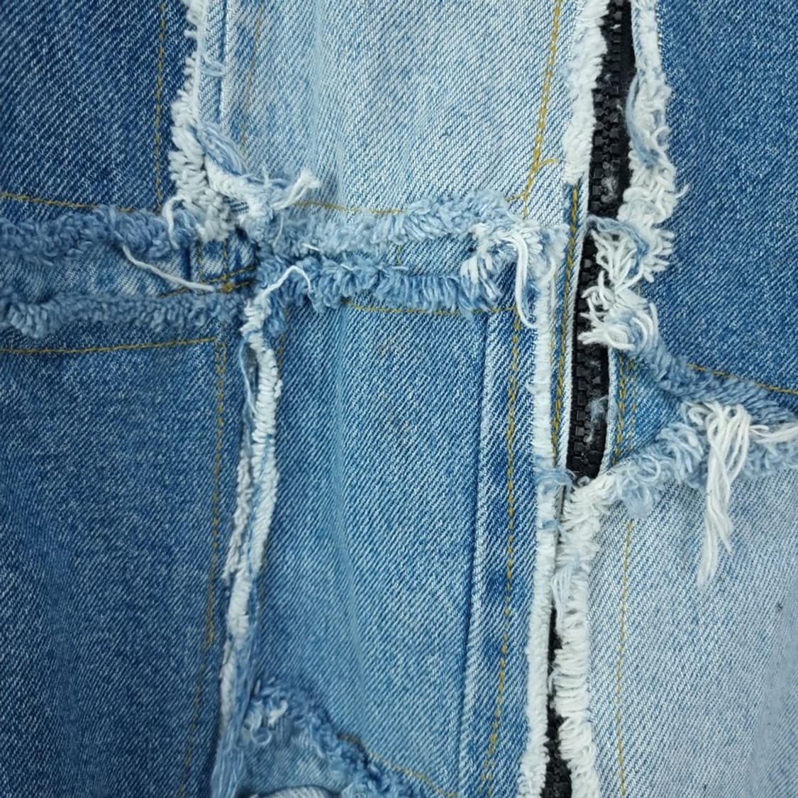 [빈티지] 패치 워크 데님 자켓 M18442 상품이미지7