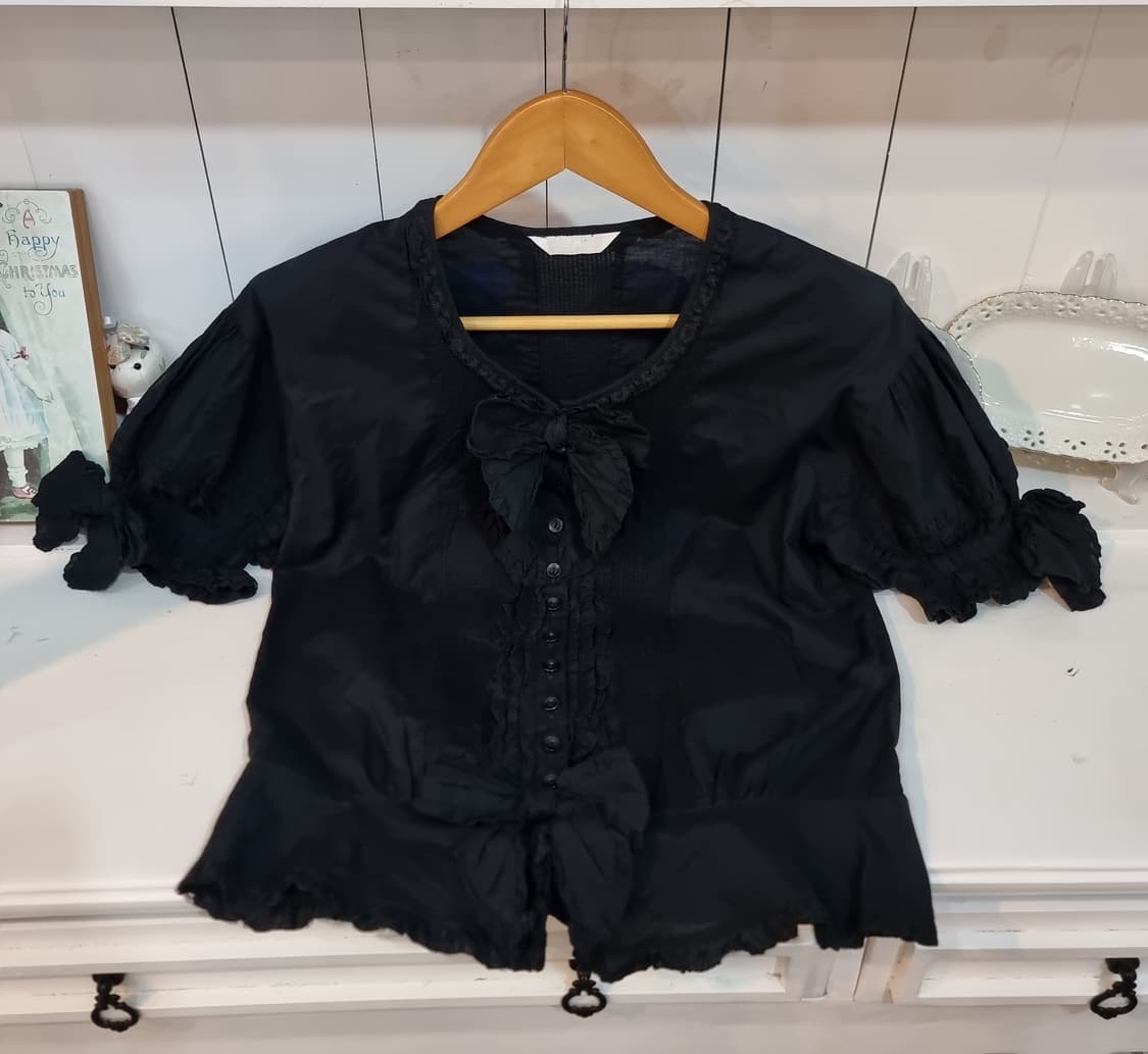 (PINK HOUSE/핑크하우스) 블랙 로맨틱 리본 블라우스 상품이미지3