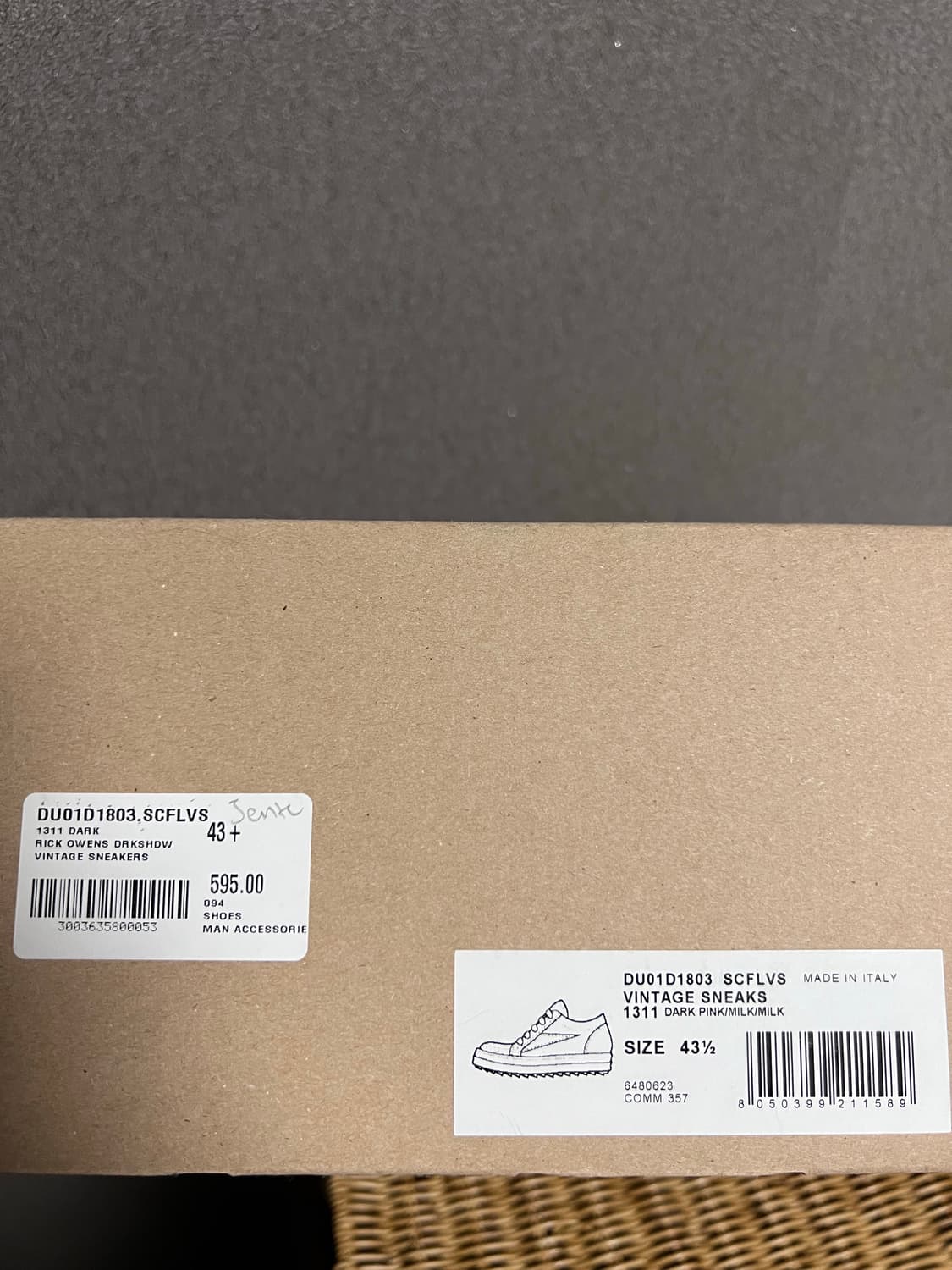 [43.5] 릭오웬스 다크쉐도우 핑크 반스 상품이미지9