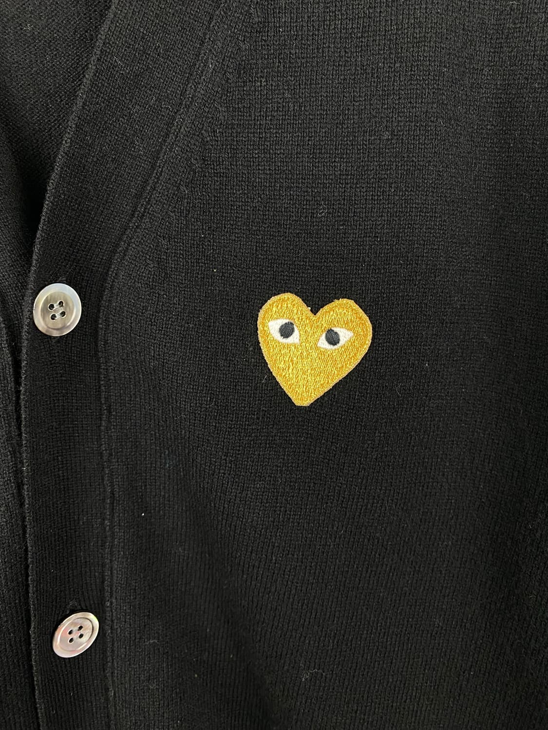 꼼데가르송 골드와펜 가디건 블랙 L 상품이미지3