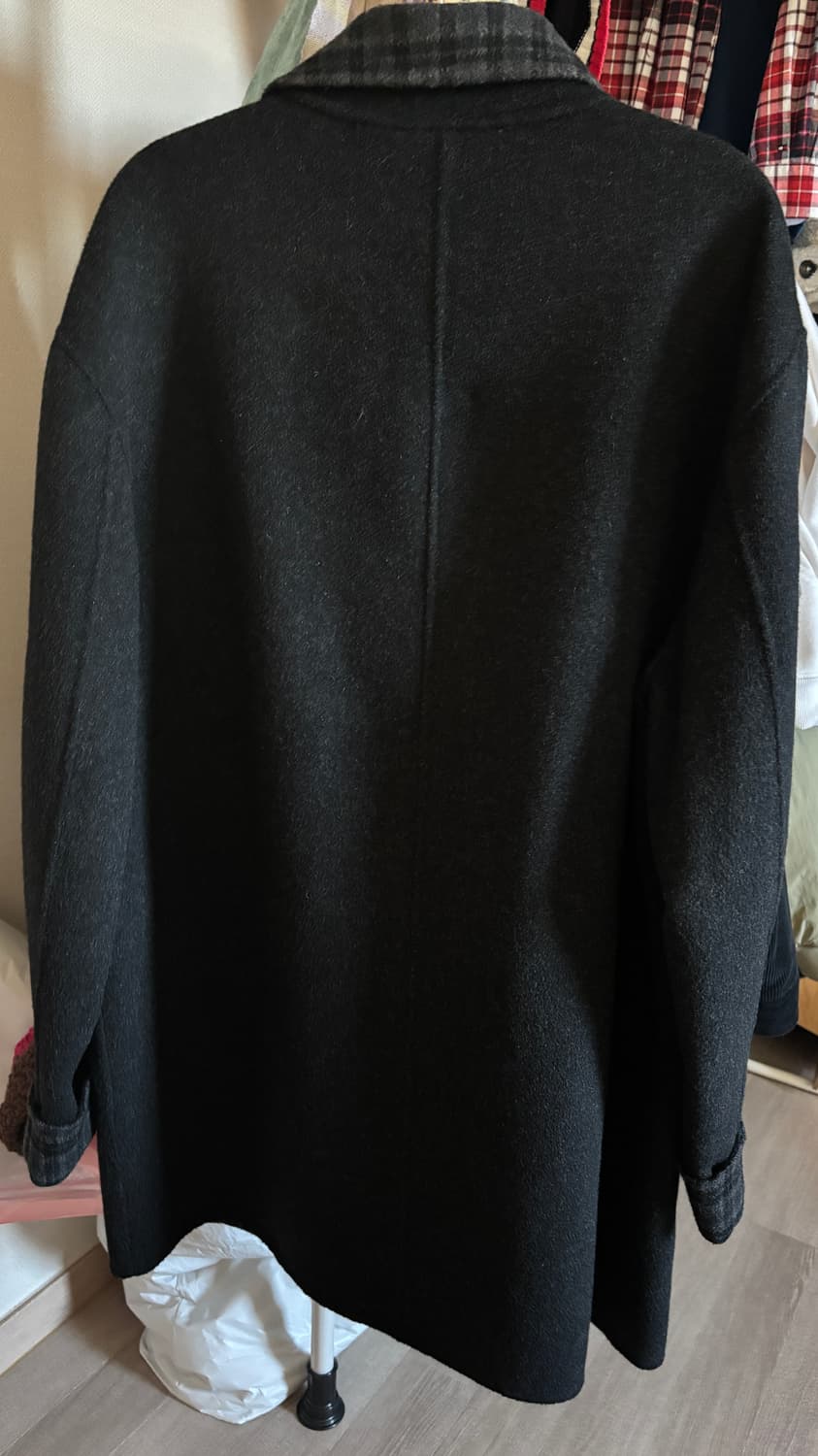 빈티지 체크 코트 상품이미지2