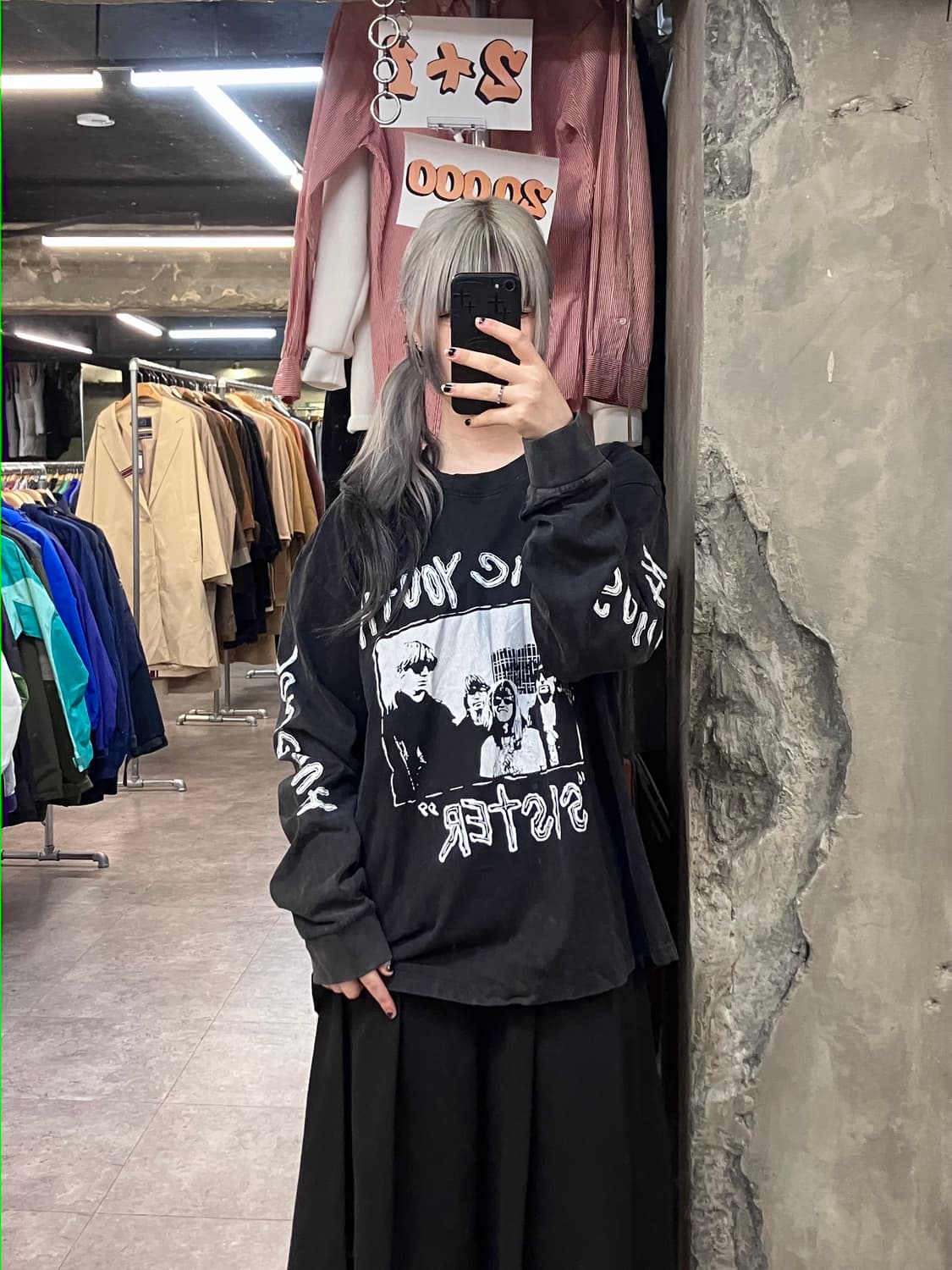 보그밸리 소닉 유스 시스터 락티셔츠 블랙 6XL #csz3367 상품이미지2