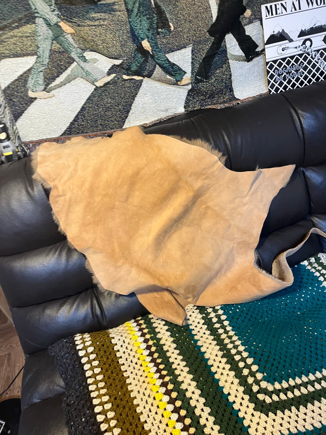 2000s Australian Kangaroo Skin Carpet 상품이미지2