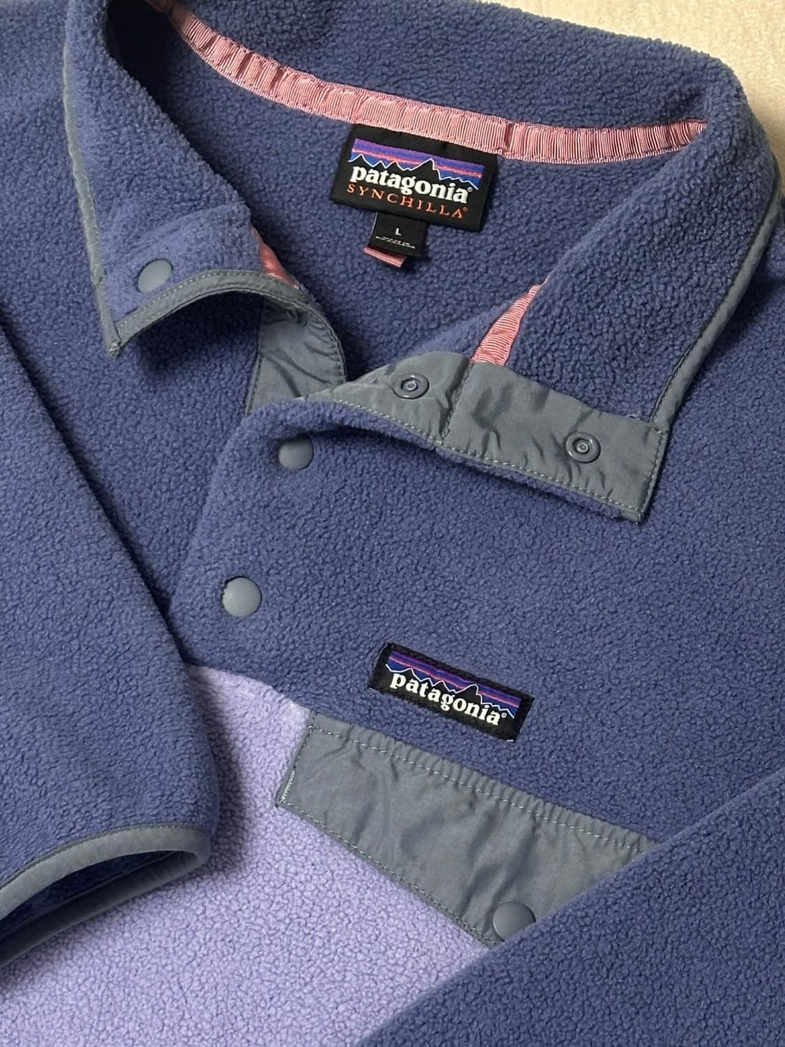 파타고니아 신칠라 연보라 커런트 블루 상품이미지1