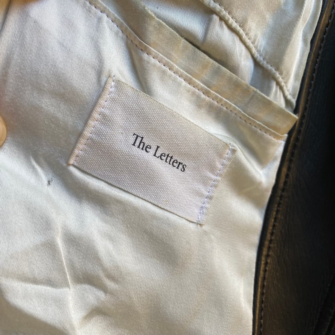 (M) the letters 가죽 자켓 상품이미지4