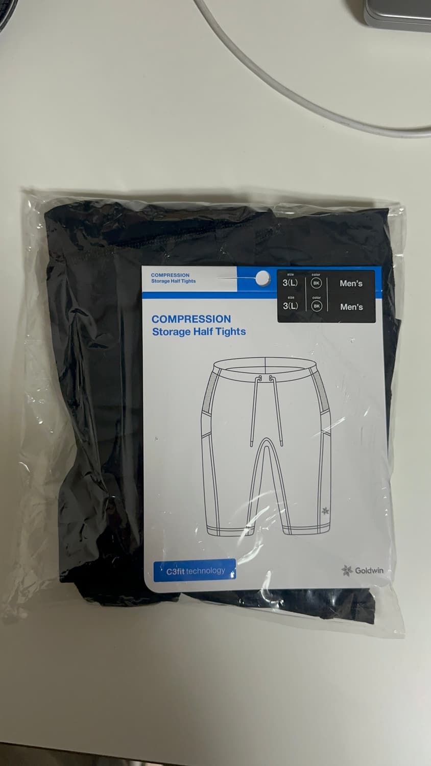 골드윈 C3fit 남성용 스토리지 하프 타이츠 상품이미지4