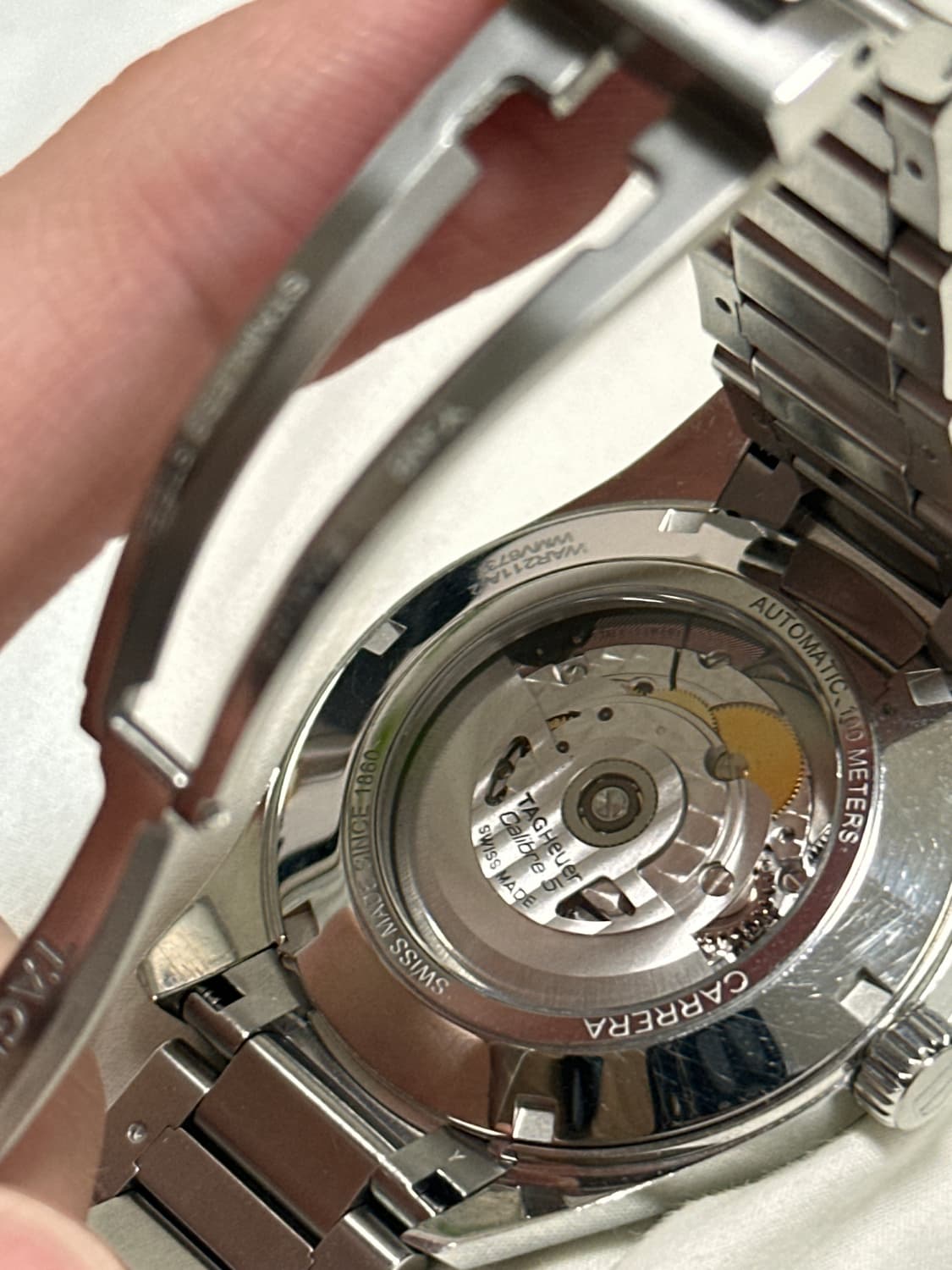태그호이어 까레라 칼리버5 39mm 오토매틱 검판 판매합니다 상품이미지9