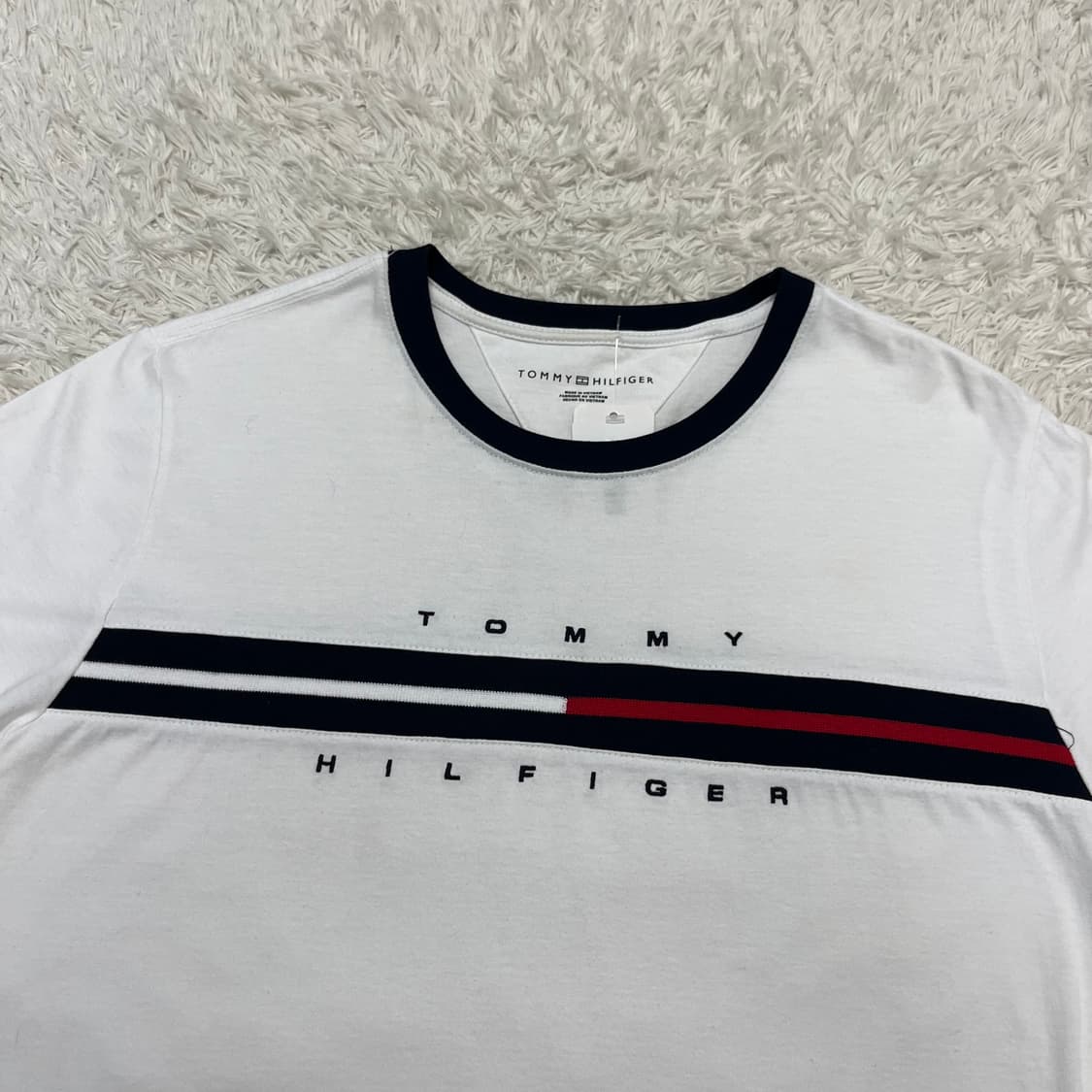 Tommy Hilfiger white big logo t-shirt 상품이미지5