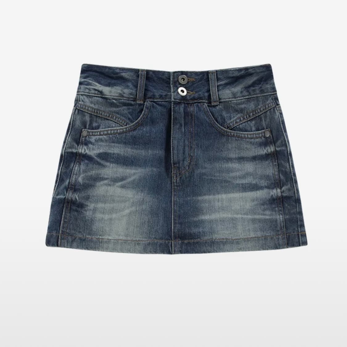 애즈온 AUTUMN SKIRT / NAVY 상품이미지1