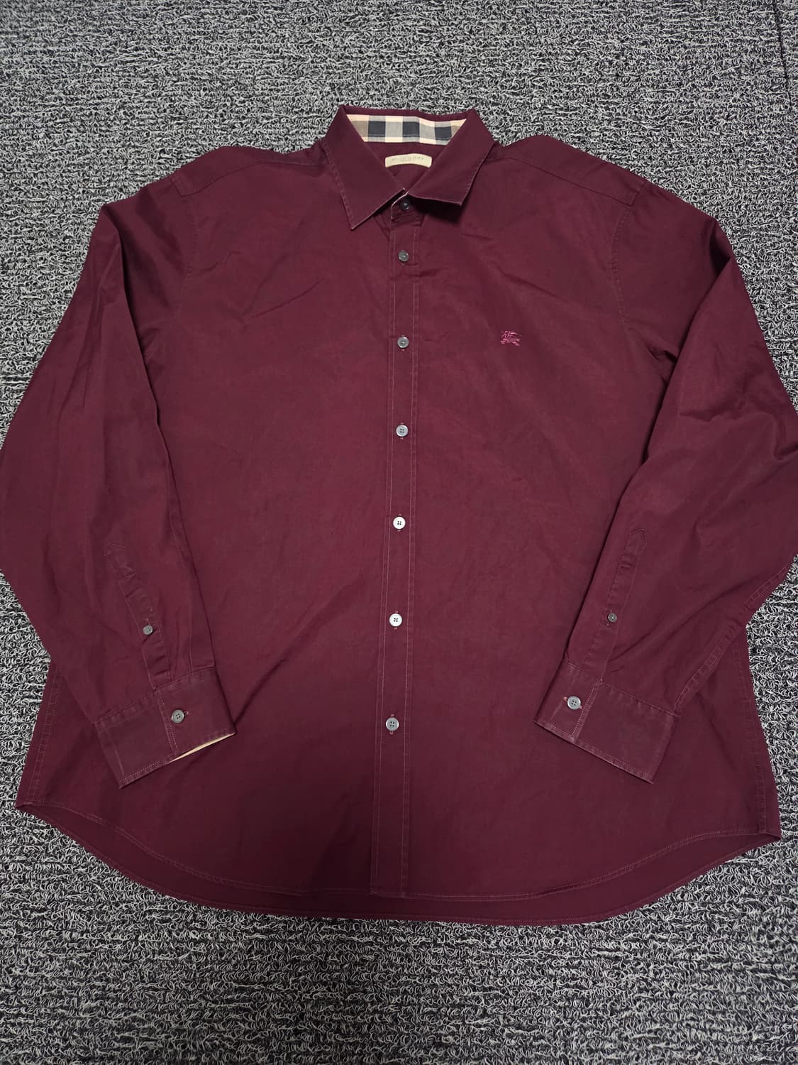 버버리 셔츠/2XL/버건디(6) 상품이미지1