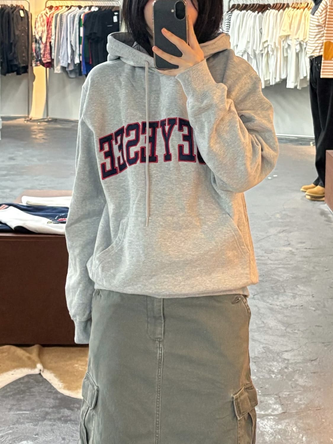 예스아이씨 빅로고 후드티 상품이미지1