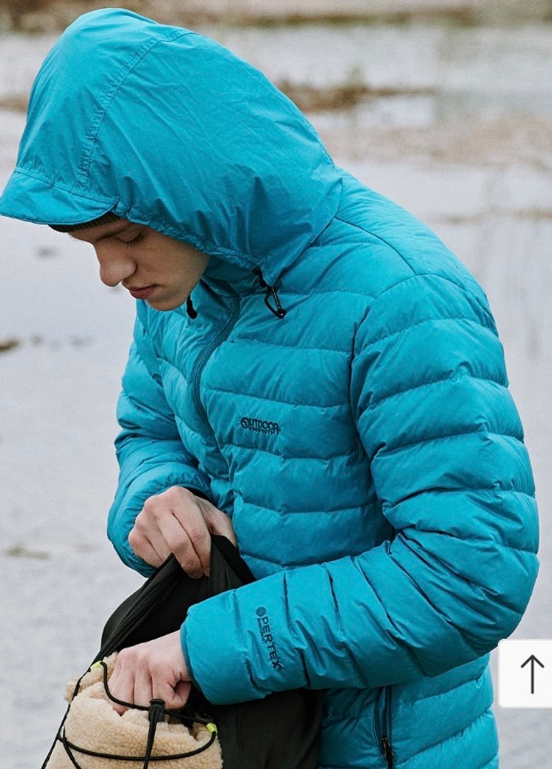 아웃도어프로덕트 퍼텍스 라이트다운 경량패딩 상품이미지1