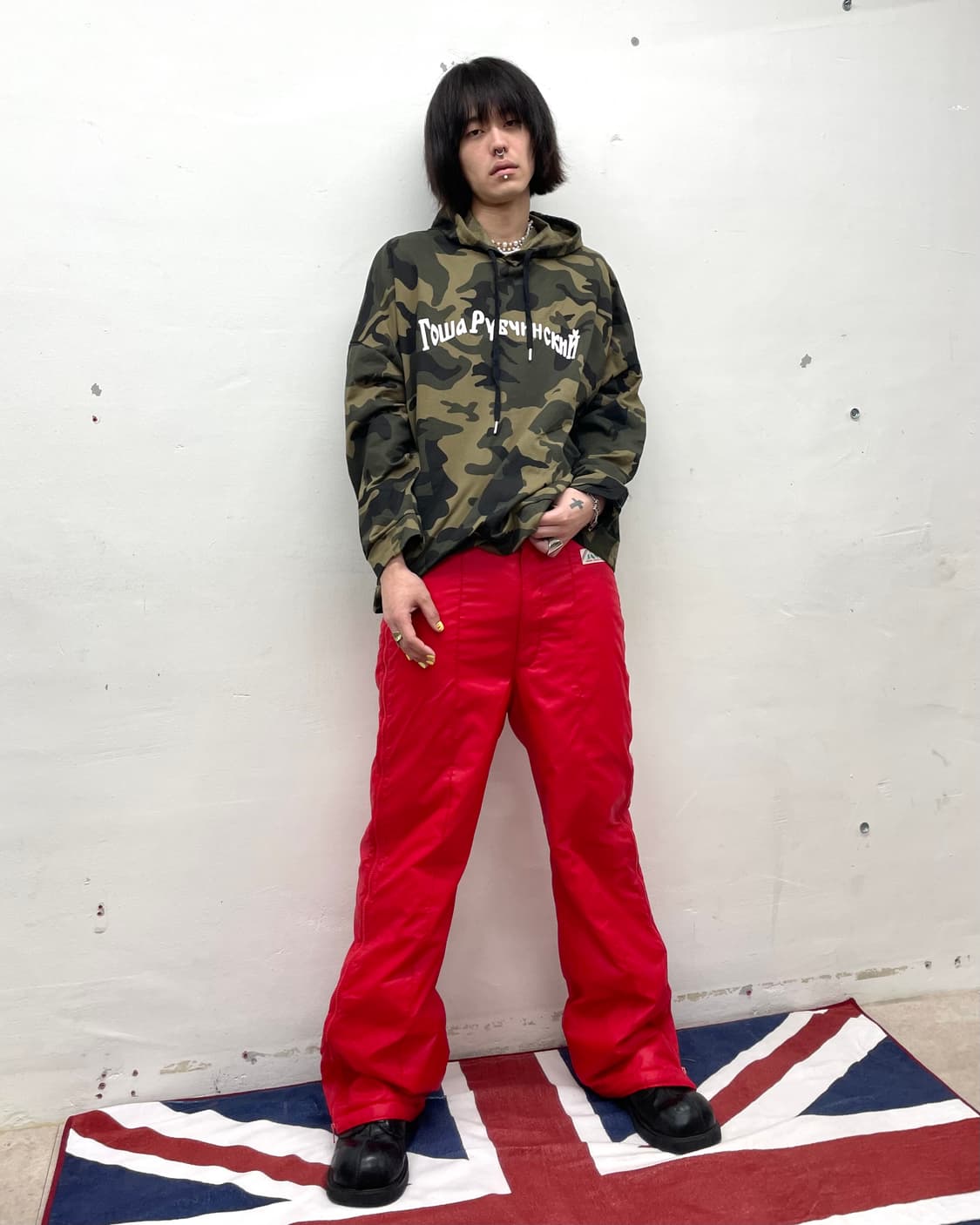 Oversized Hip Hop Camo Hoodie 상품이미지5
