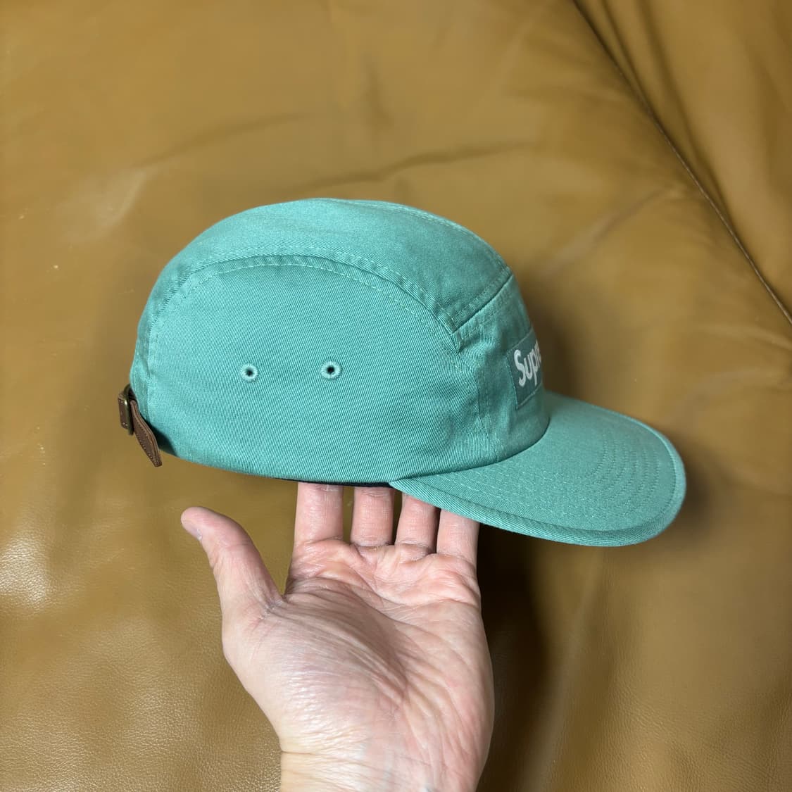 슈프림 캠프캡 모자 박스로고 25ss 워시드 세이지 상품이미지4