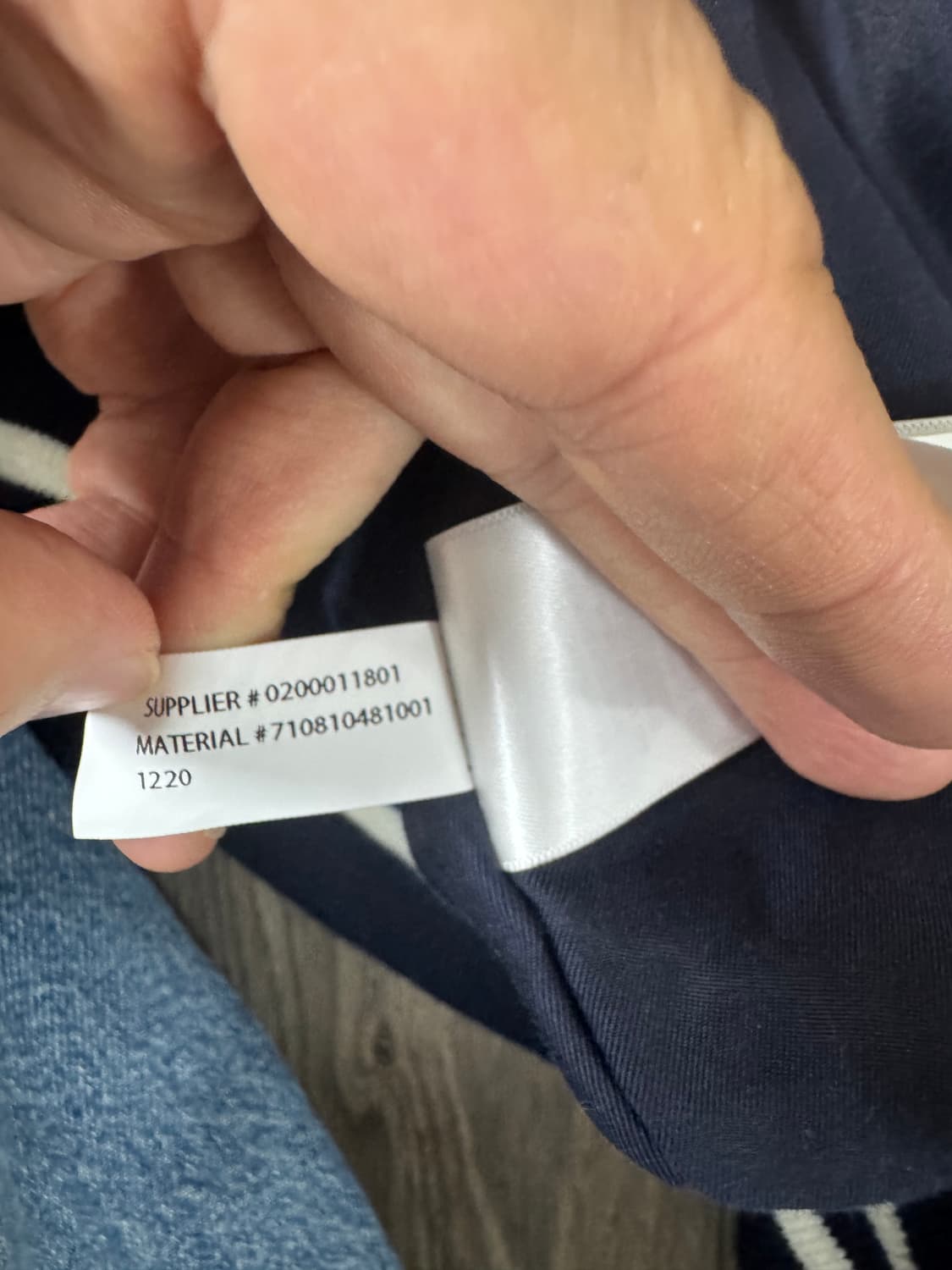 L 폴로 x mlb 초판 뉴욕 양키스 바시티 블루종 자켓 네이비 상품이미지9