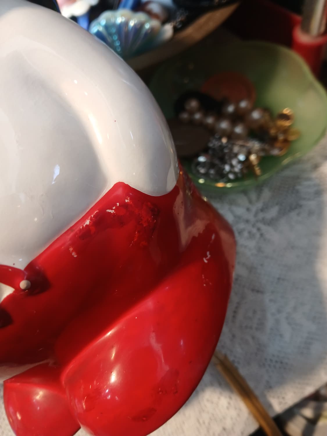 80s빈티지 도자기 탁상  조명 상품이미지2