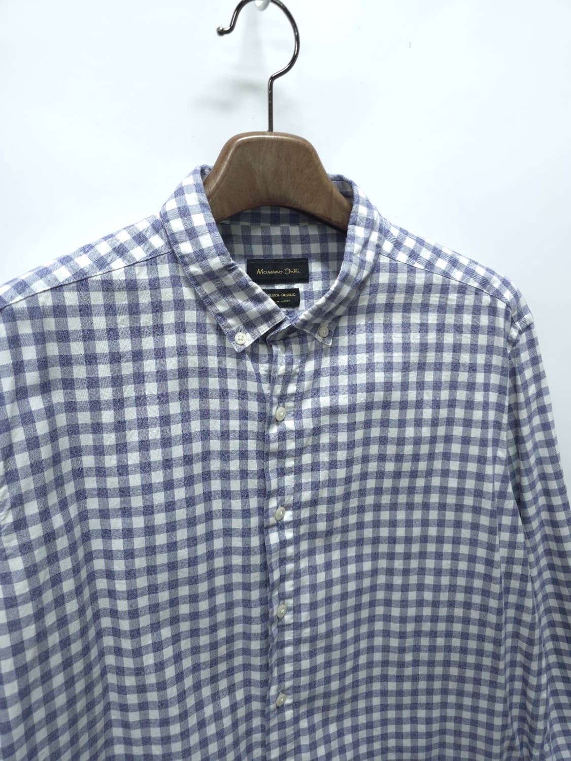 (빅사이즈)마시모두띠 이탈리안 패브릭 체크 봄가을 셔츠 (110~115) 상품이미지5
