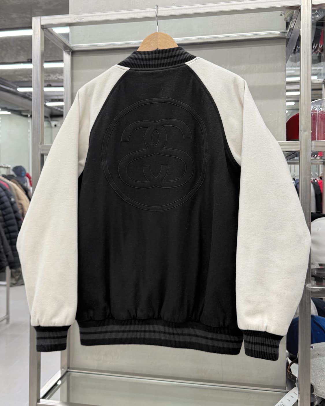 스투시 SS 링크 엠브로이더리 울 바시티 자켓 상품이미지2