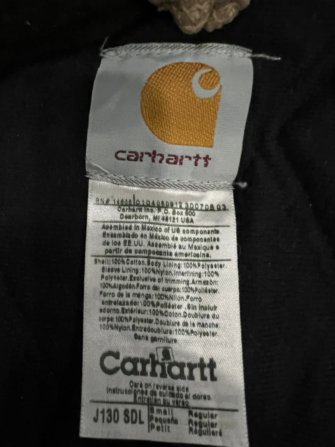 (S) 칼하트 후드 덕 액티브 자켓 J130 SDL 새들 상품이미지4