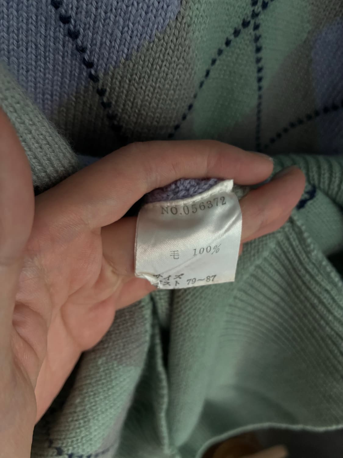 argyle knit 상품이미지2