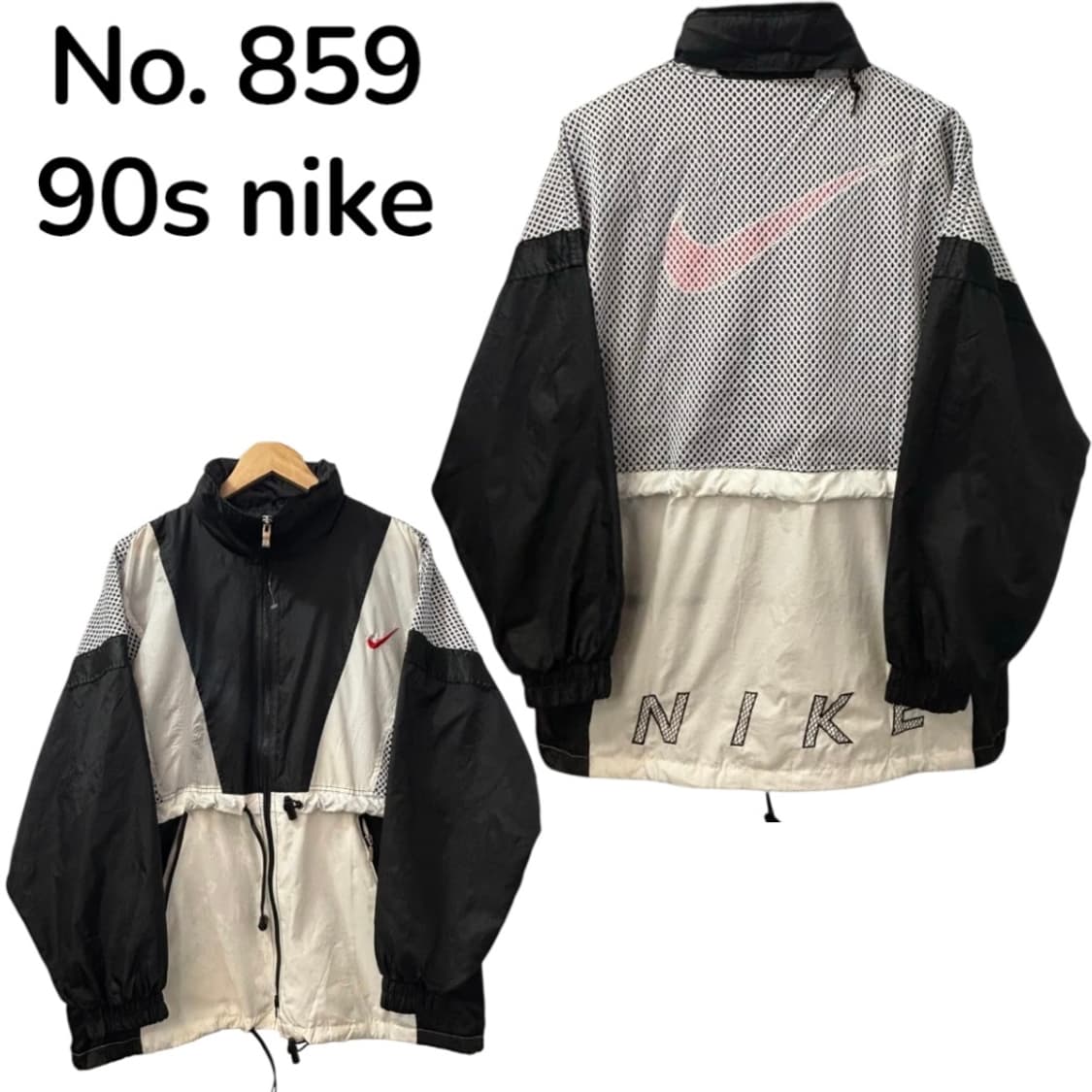 90S 나이키 USA 대장급 올드스쿨 빅로고 바람막이 트랙자켓 L 상품이미지1