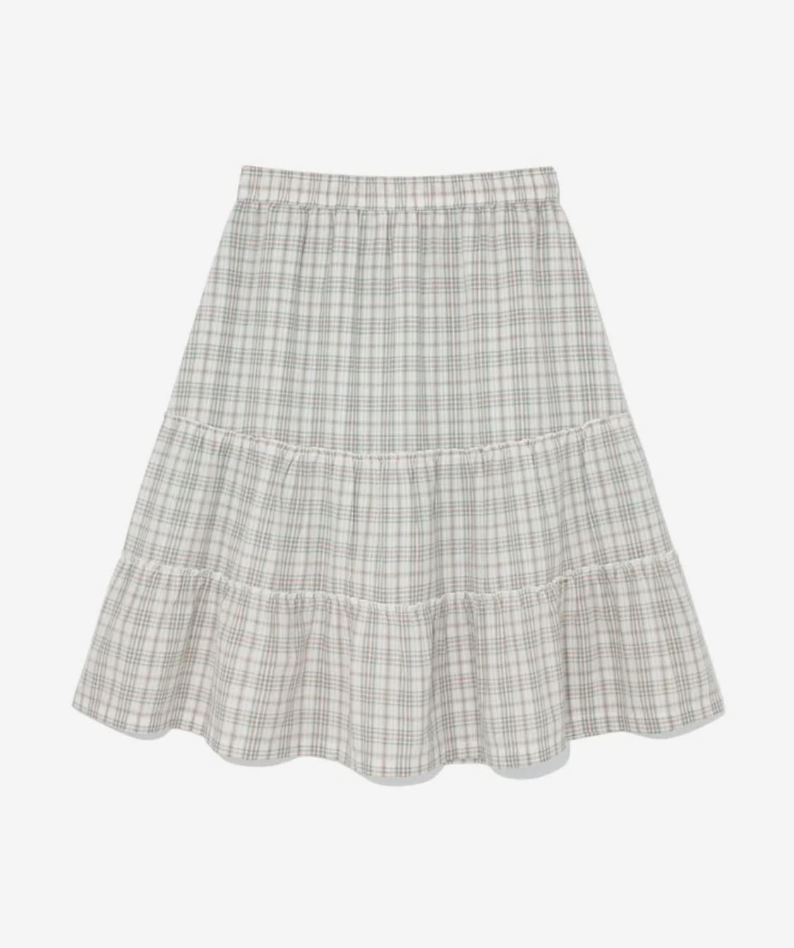 TCM frill pocket check skirt (green) 상품이미지3
