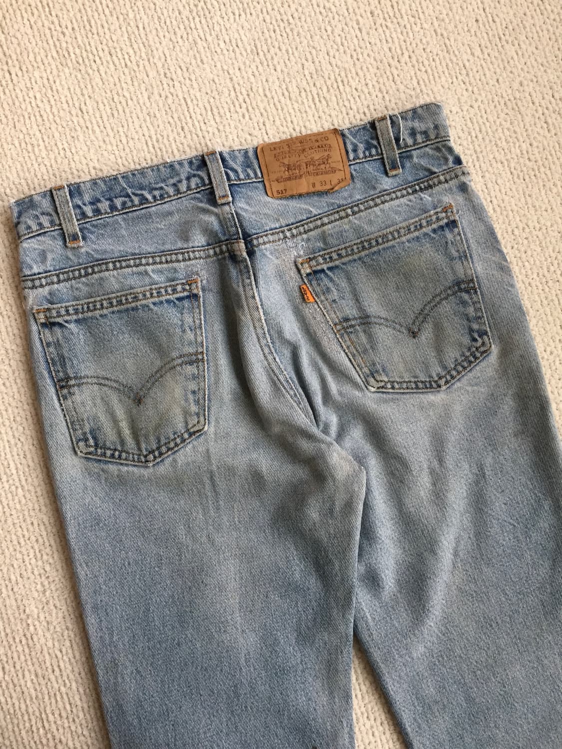 90‘s levis 517 연청 리페어 부츠컷 데님 상품이미지7