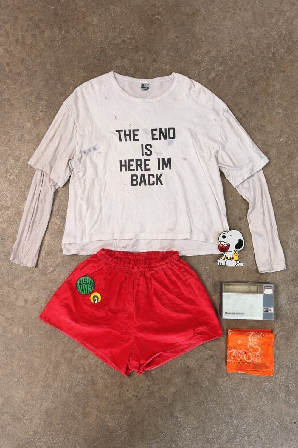 StandAlone 스탠드얼론 distressed 레이어드 티 상품이미지1